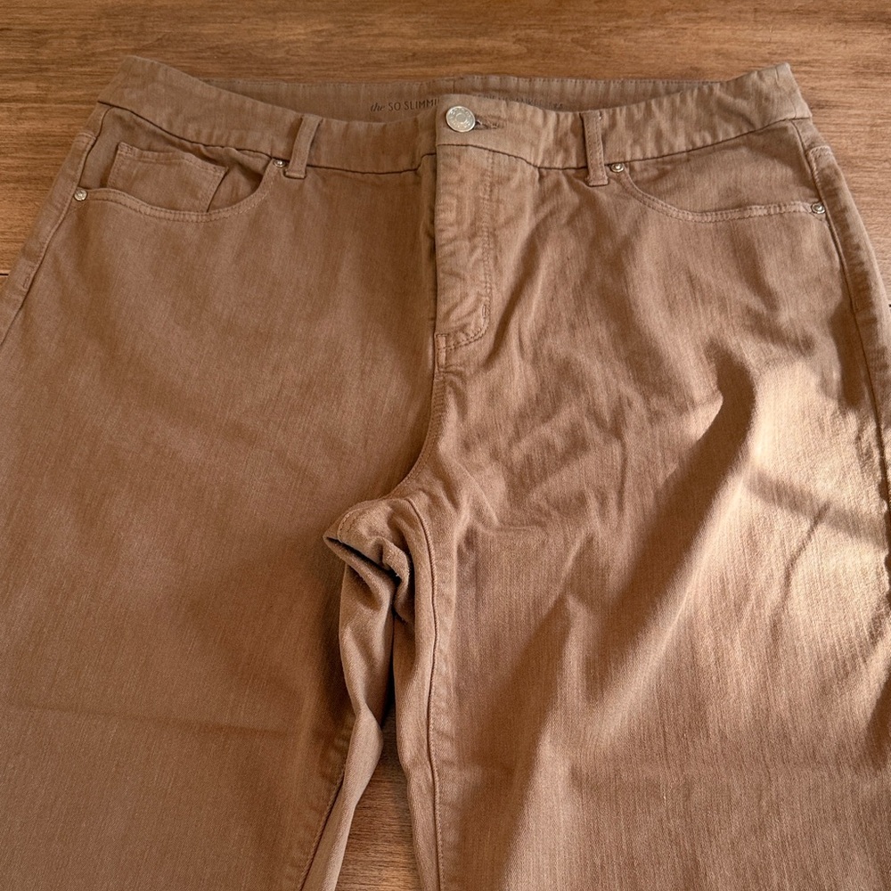Chico's Brown Straight Leg Jeans